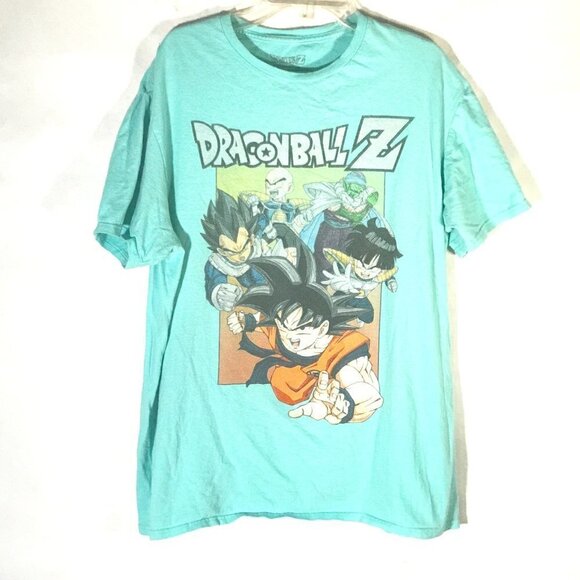 Dragon Ball Z Namek Akira Toriyama Teal Green Short Sleeve T Shirt Tee - Picture 1 of 5